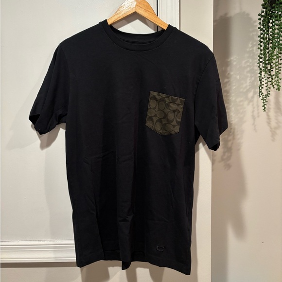 Coach Black Crewneck Tee - Picture 1 of 5